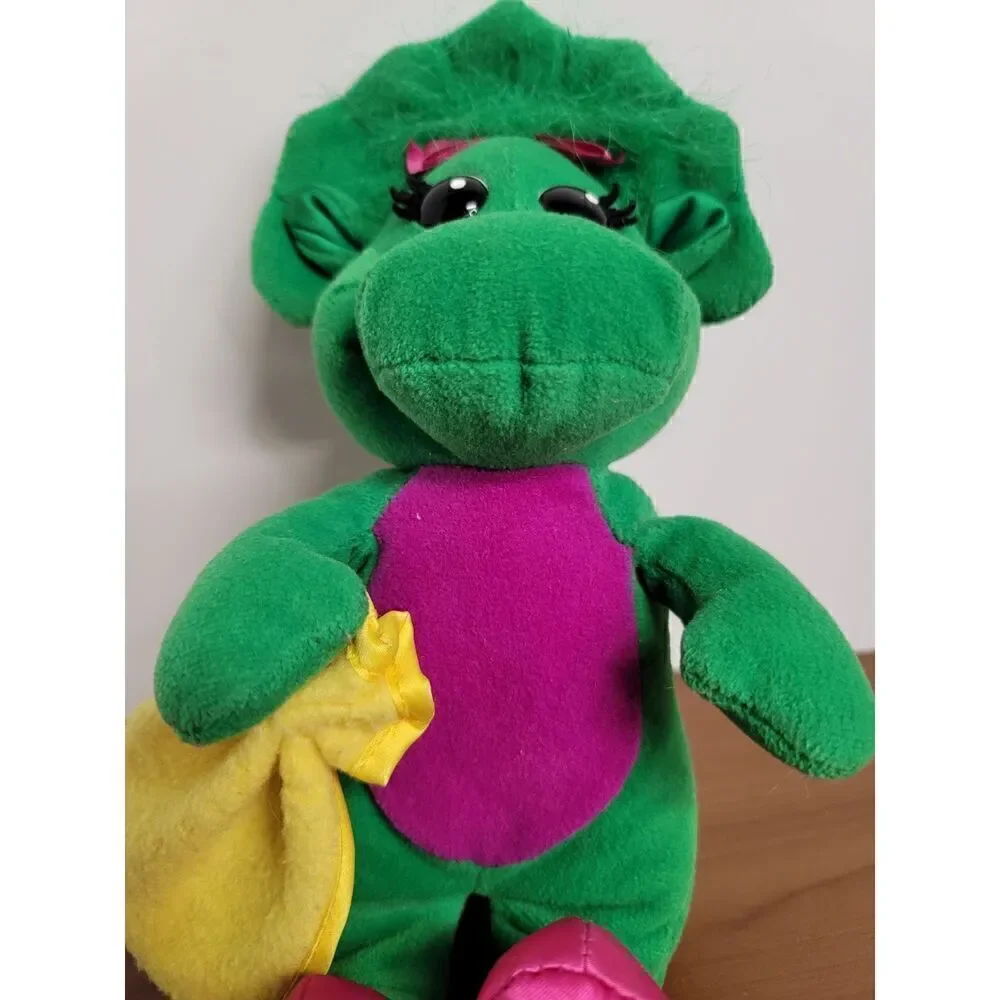 Vintage 1990s Baby Bop Green Plush Barney #A9